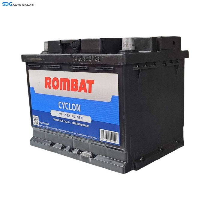 Baterie Acumulator Auto 55AH 450A ROMBAT 5554720045 Volkswagen Audi Seat Skoda Ford Opel Toyota BMW Mercedes Renault Peugeot Dacia 1999 - 2020 [B4785]