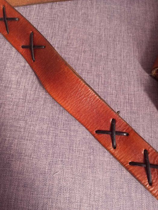 Уникална дамска чанта естествена кожа с закопчалка от рог