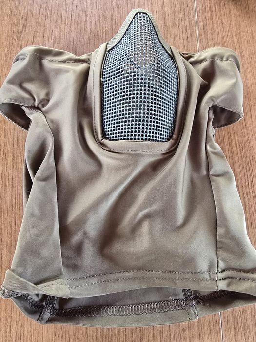 Set Complet Echipament Protecție Airsoft – Ochelari, Mască, Mănuși, Chingă