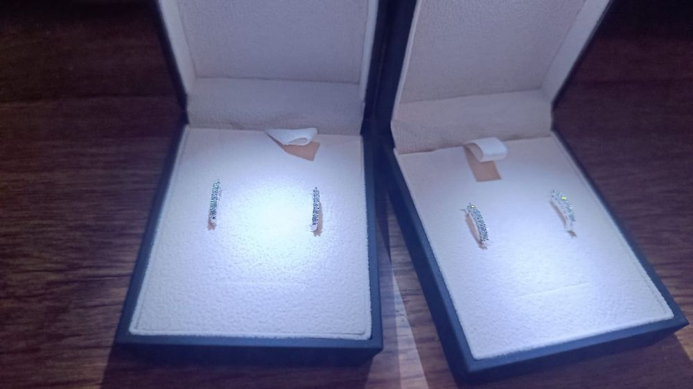 Серьги муасанит с сертификатом