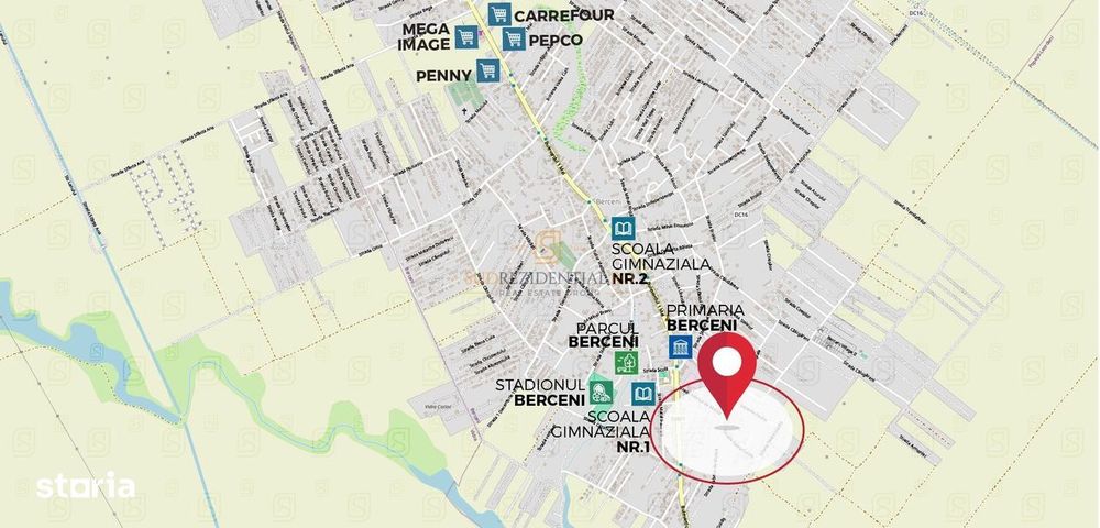 Teren de vanzare, 495 mp, dubla deschidere - Comuna Berceni, Ilfov