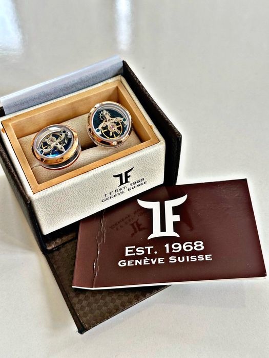 Луксозни ръкавели Tourbillon от 18К розово злато – Швейцария