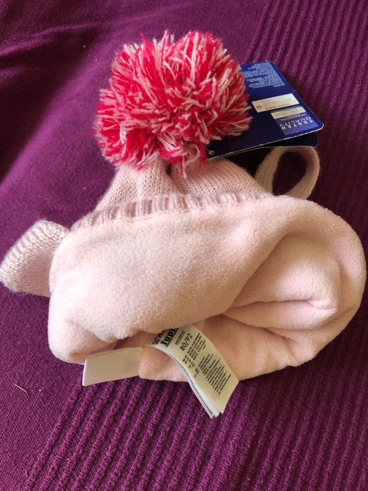 Бебешка зимна шапка за ръст 80-92 см