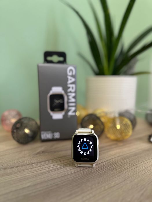 Garmin Venu Sq - alb/aurie