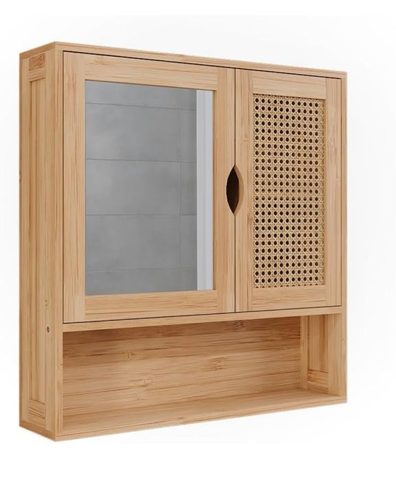 Шкаф за надмивка бамбук + ратан Vicco 7488