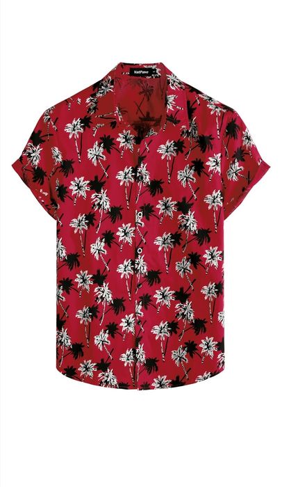 Set costum vara Hawaiian din Bumbac pentru Bărbați mărimea L