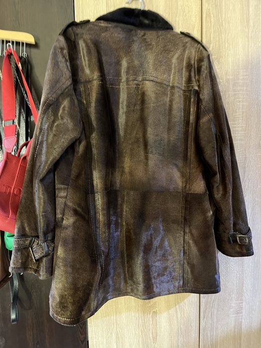 Мъжко кожено палто от пони