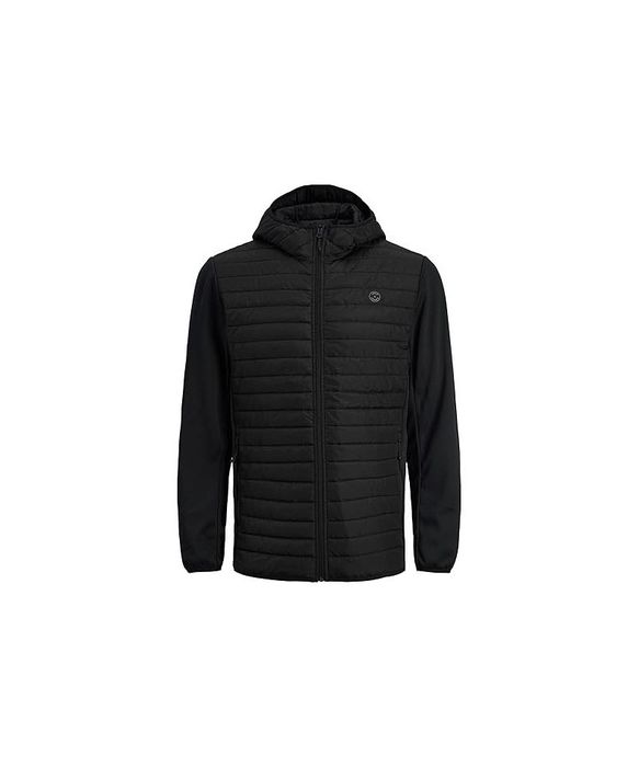 Jacheta matlasata cu gluga Jack & Jones, negru, S