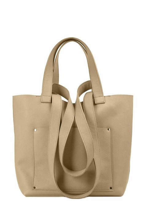 geanta piele Koja Concept, culoare cappucino, noua