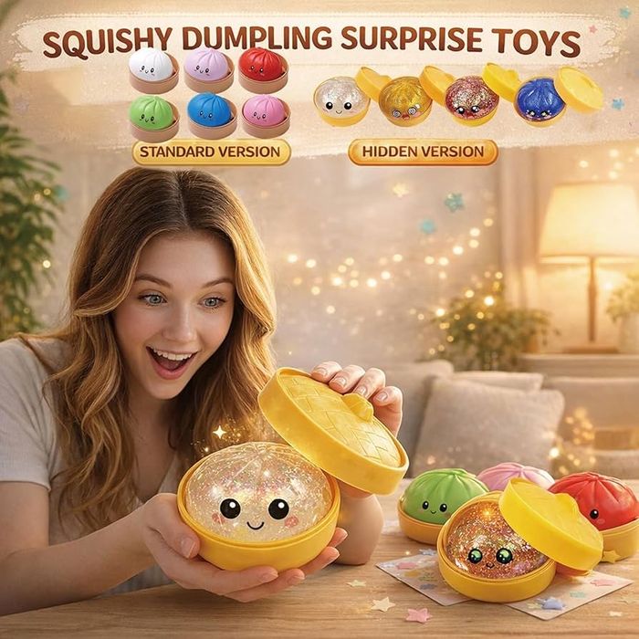 Dumplings Squishy в ОРИГИНАЛНА кутия/Dumpling Дъмплинг Скуиши