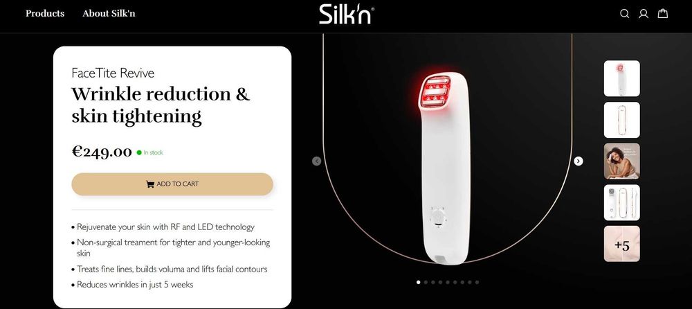 Silk’n FaceTite Revive - Уред за изглаждане на бръчките и стягане на кожата
