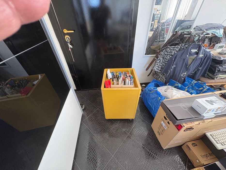 Метален контейнер на колелца IKEA Idåsen – Като нов (На 6 месеца)!