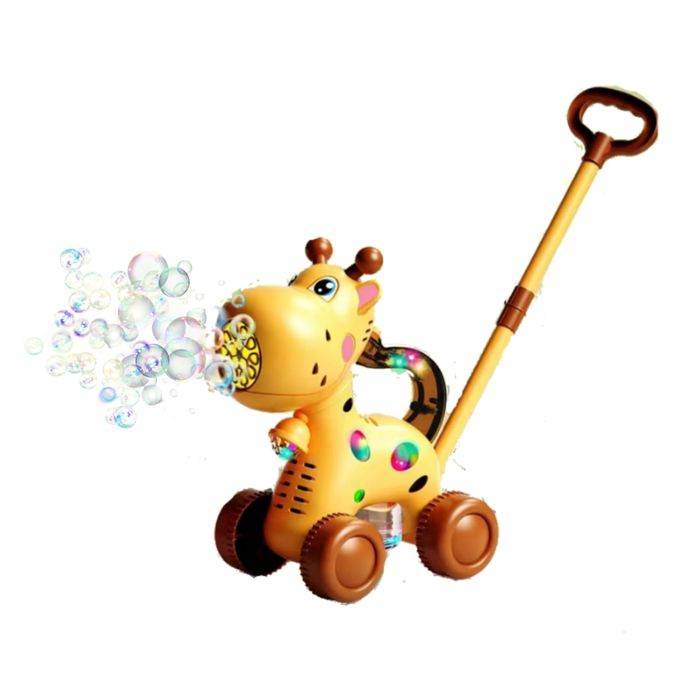 игрушка -каталка "жирафик" мыльные пузыри