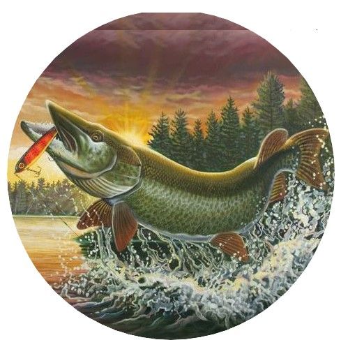 Калъф За Резервна Гума На Джип С Риба Риби