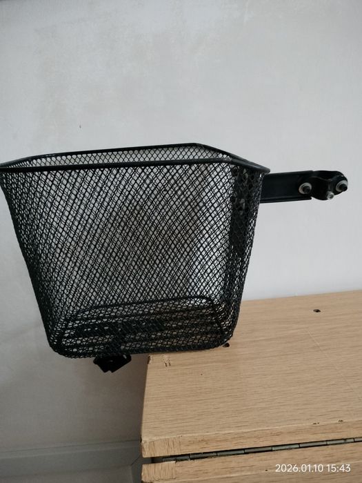 Coș metalic frontal pentru bicicletă, detașabil