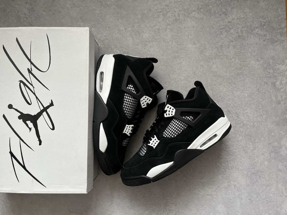 #EDITIE LIMITATĂ# Nike Air Jordan 4 White Thunder - Verificare Colet