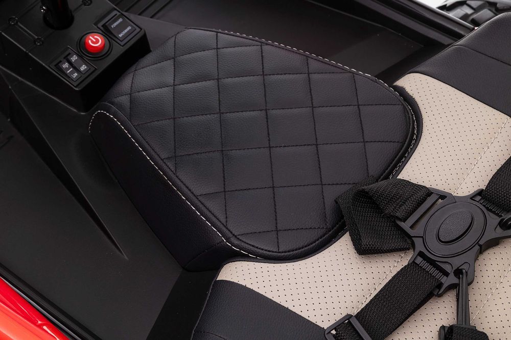 UTV electric pentru 2 copii Kinderauto MoonRider 6x6 300W 24V, Rosu