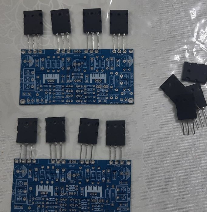 Плата усилителя Ланзар + транзисторы