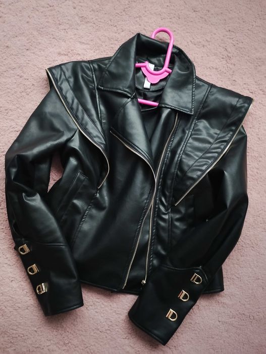 Кожено яке с колан