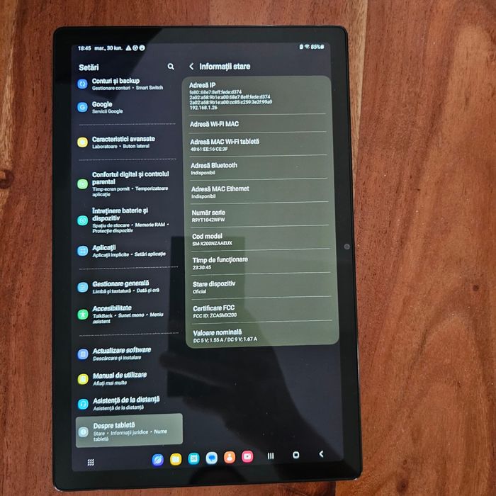Tableta Samsung A8