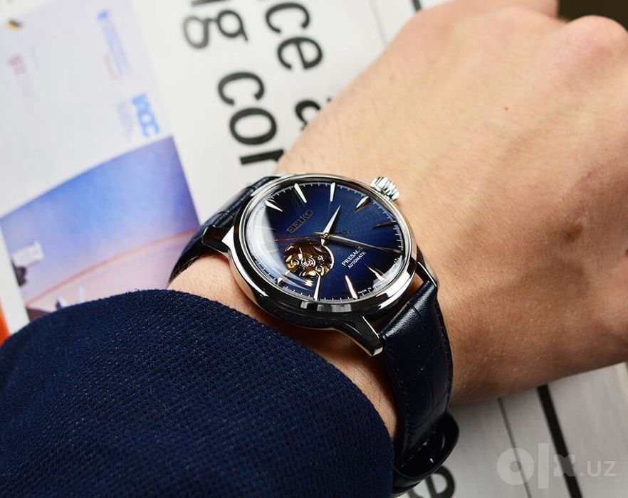Seiko Presage Cocktail Time "Blue Moon Open Heart" SSA405J1