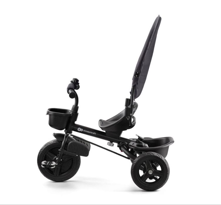 Tricicleta cu functie de carucior, Kinderkraft, Negru