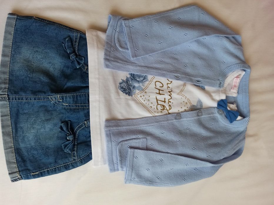 Сет поличка с блузка и жилетка