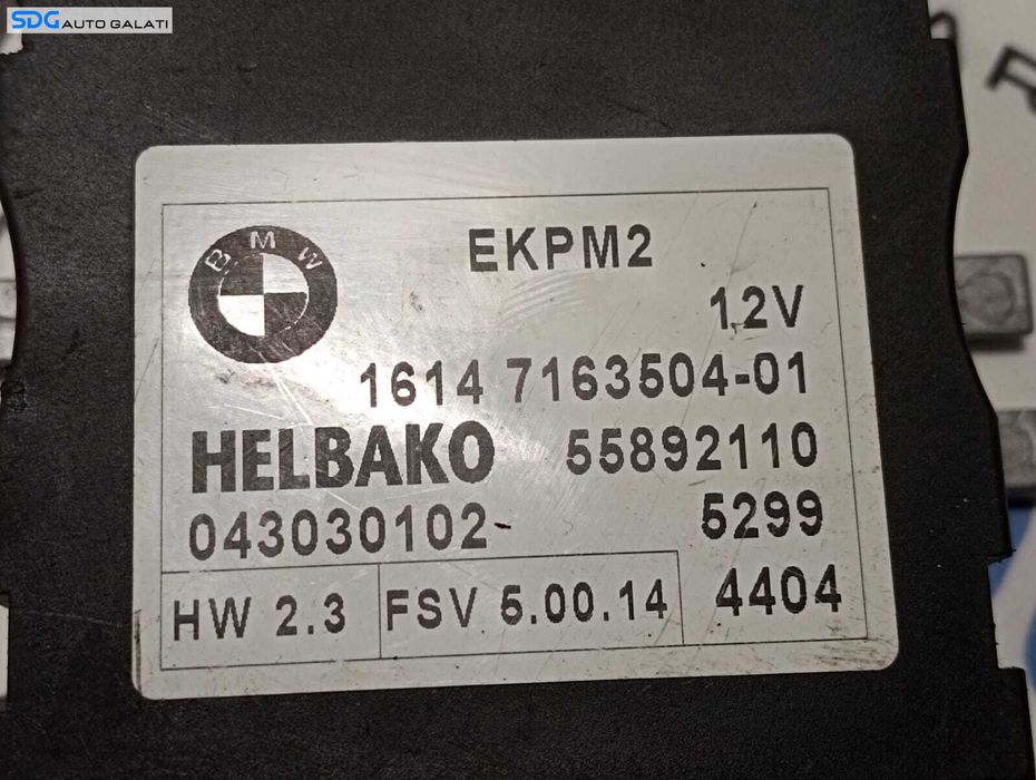 Releu Modul Comanda Pompa Combustibil BMW Seria 3 E90 E91 2004 - 2013 Cod 7163504-01 16147163504-01 55892110 043030102 [M4372]