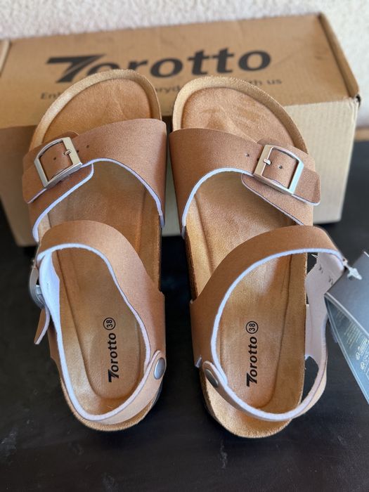 Sandale piele intoarsa