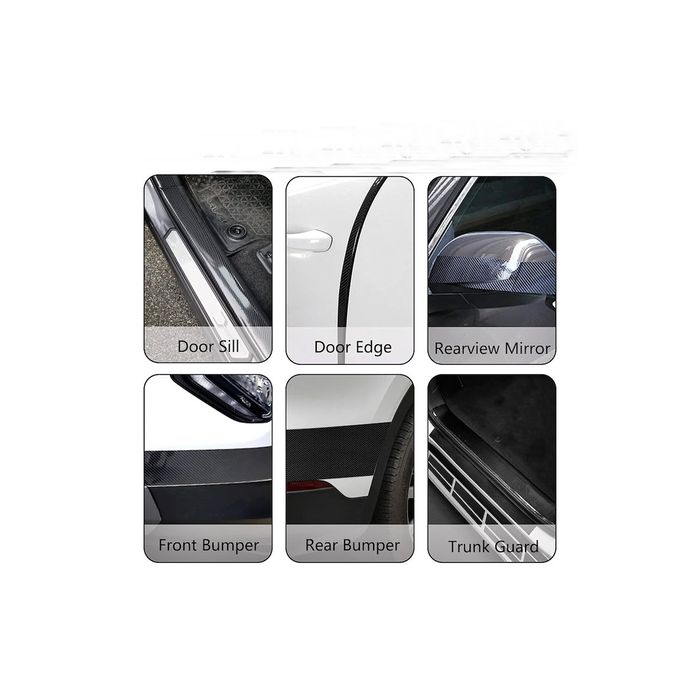 Rola protectie NANO bandouri sau praguri autoadeziv carbon 5D 3cmx5m