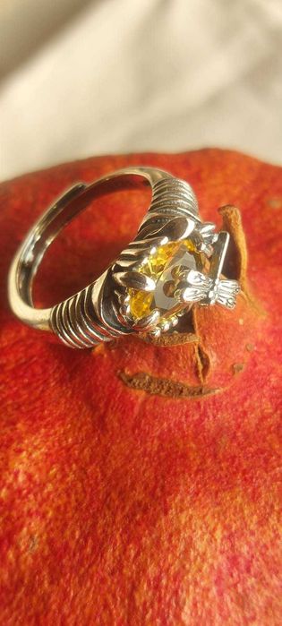 Пръстени с естествени камъни цитрин