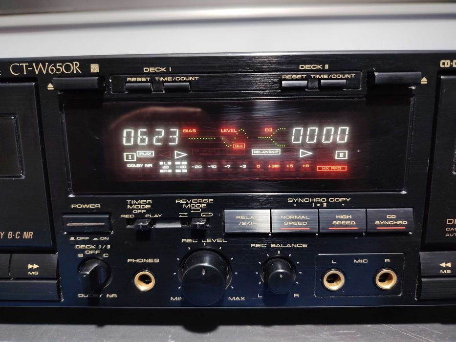 PIONEER CT-W650R deck dublu, Defect in modul play merge mai repede.