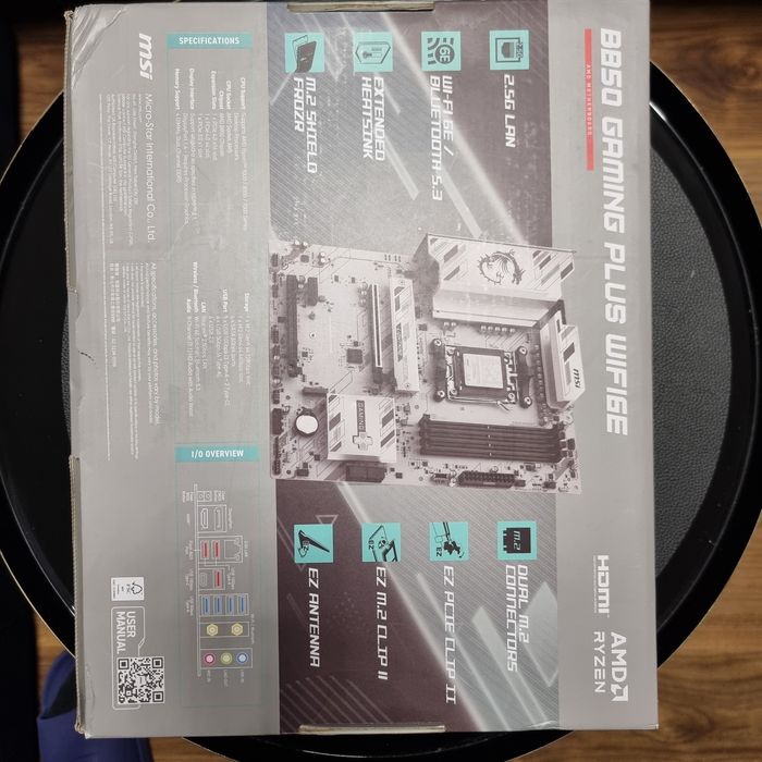 Placa de baza MSI B850 GAMING PLUS WIFI6E