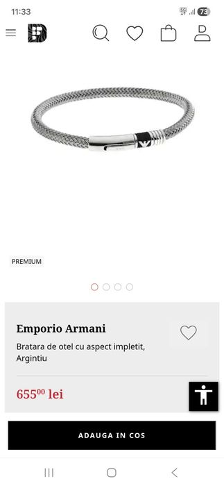 Bratara Emporio Armani
