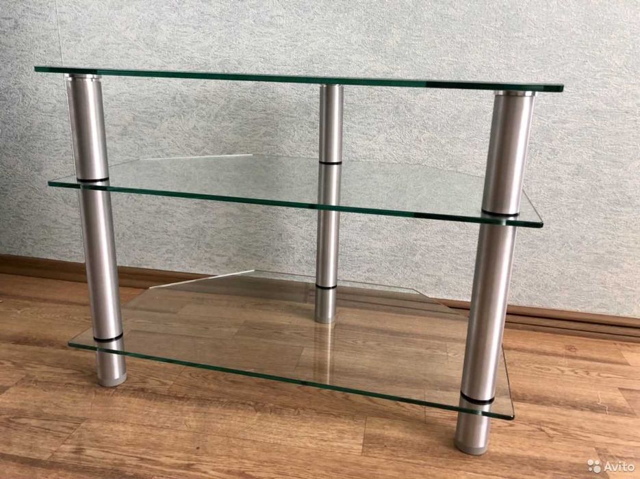 Тумба под ТВ стеклянная