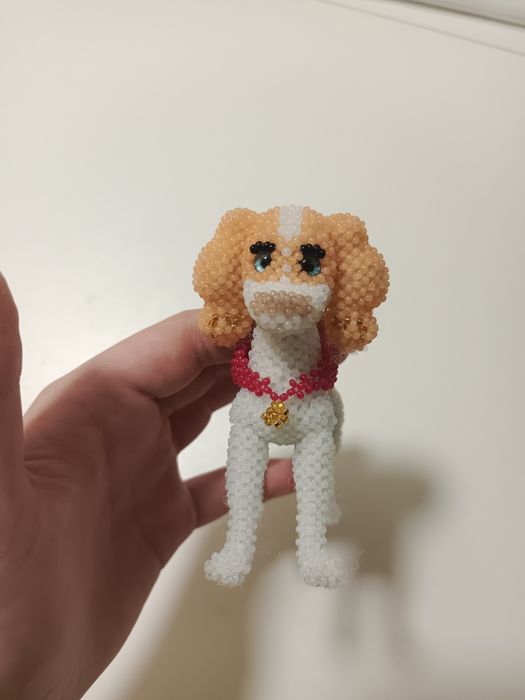 Собака из бисера