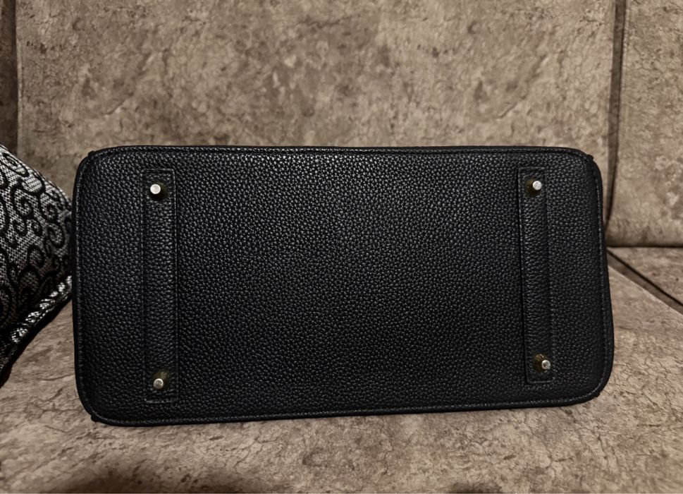 Продаю стильную чёрную сумку в стиле Hermès Birkin