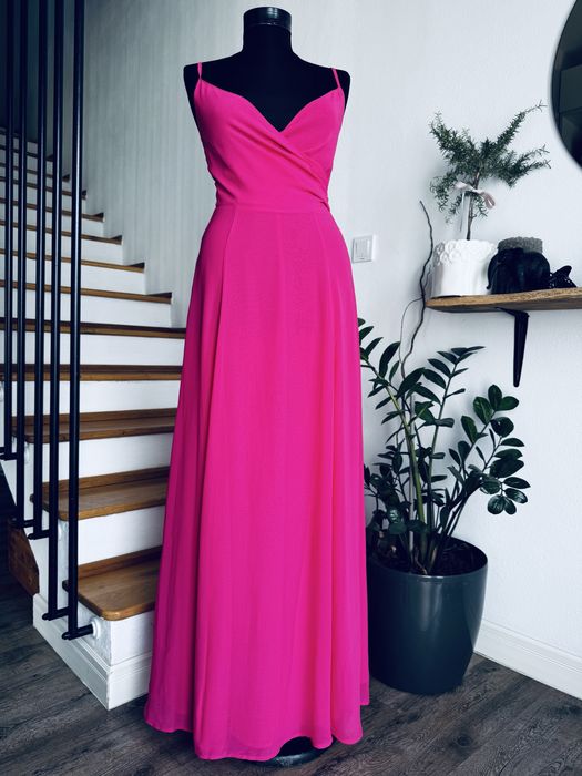 Rochie de seara roz Asos marimea S