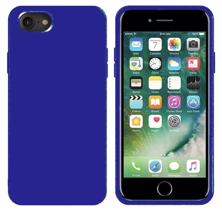 Iphone 7 8 PLUS SE 16E Husa Silicon Catifea + Folie Sticla Curbata 9D