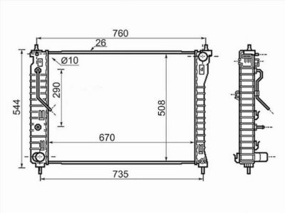 Радиатор  Chevrolet Captiva