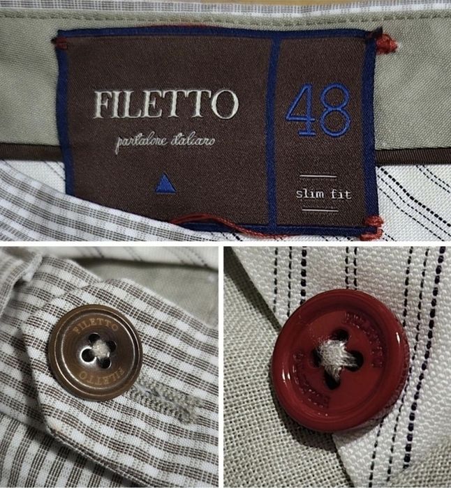 Pantaloni office Filetto, Clark Pantalone Italiano, Bărbați - 48 S / M