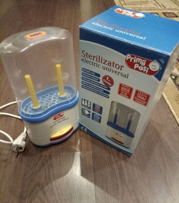 Sterilizator electric biberoane, Primii Pași