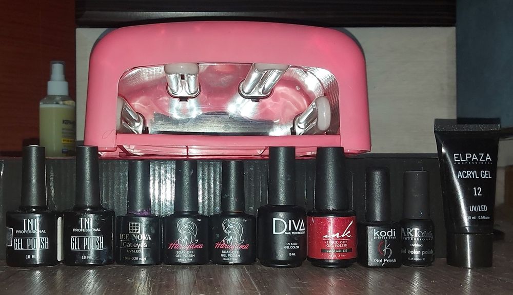 лампа +гель лаки