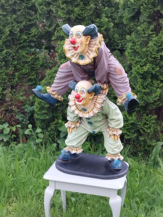 Колекционерска двойна фигура на клоун на  Jun Asilo от 1996