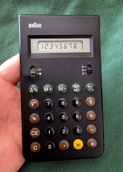 Calculator Braun AG Typ 4993 Dieter Rams