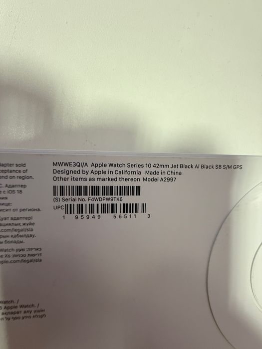 Apple watch 10 42mm запечатанные
