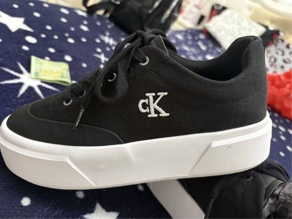 Calvin klein Pantofi Sport negru cu talpa înalta