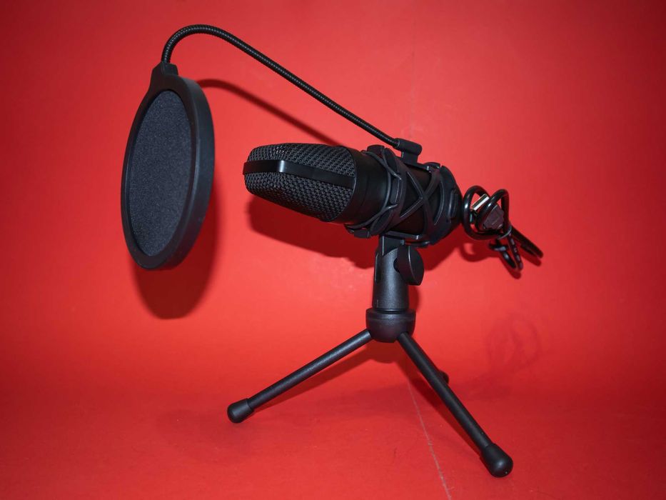 Sandberg Condenser USB Microphone 126-09 Кондензаторен Студиен Микрофон Стрийм Гейминг PC