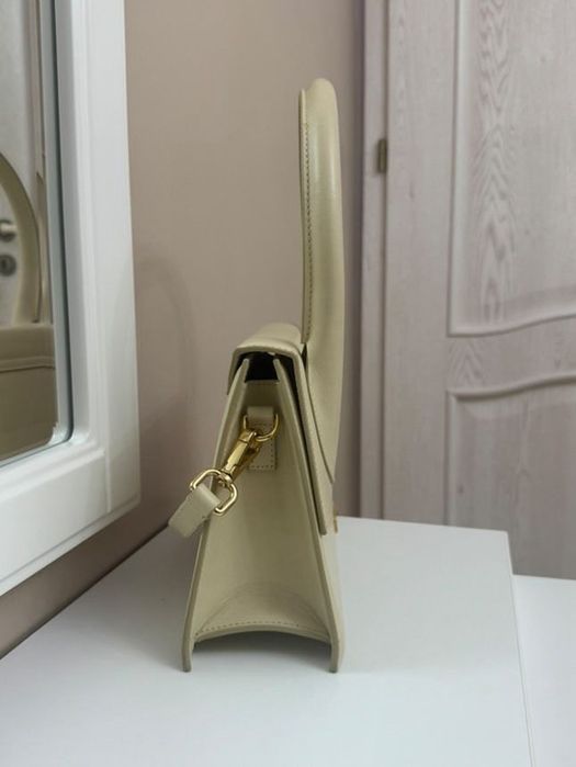 Geantă Jacquemus-Le Grand Chiquito tote bag, crem