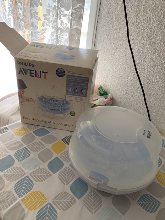 Phillips Avent - pompa sân manuala + sterilizator biberoane